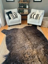 Real Buffalo Hide Rugs Sizes: 99 x 84 inches Genuine American Bison Fur Skin - £1,090.92 GBP