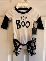 OKIE DOKIE Infant Boys 2-Piece HEY BOO Halloween Bodysuit &amp; Pants Outfit... - £7.83 GBP
