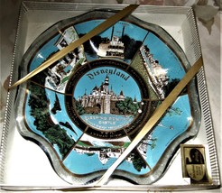 Disneyland Souvenir Ruffled Glass Candy Dish  Vintage 1970&#39;s - £7.99 GBP
