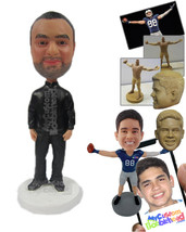 Personalized Bobblehead Stylish Bearded Man With A Cool Outfit - Leisure &amp; Casua - £72.74 GBP