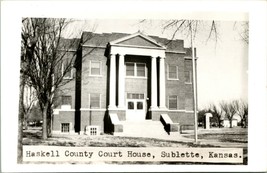 RPPC Haskell Contea Tribunale Casa Sublette Kansas Non Usato Cartolina T13 - £7.96 GBP