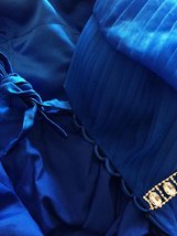 Royal Blue Off Shoulder Tutu Dress Custom Plus Size Baby Shower Dress image 3