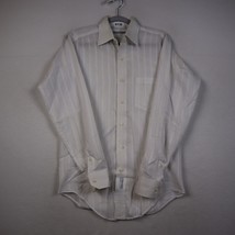 Vintage Nicola Mancini Shirt Adult Large White w/ Diamond Design L/S Disco Men&#39;s - £20.55 GBP
