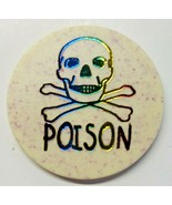 1990&#39;s Vintage Bone Pogs Skull &amp; Cross Bones Rainbow Metalica (317p) - £4.78 GBP