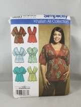 Simplicity Khaliah Ali Collection Top Sewing Pattern 3893 Size BB 20W-28W Cut - £7.57 GBP