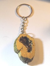Gold Colored Druzy Quartz Keychain 40CT 4&quot;l x 1 1/4&quot; W #4 - €5,10 EUR