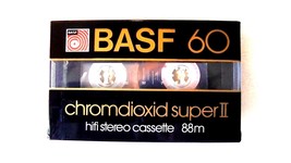 BASF CR-SII  Blank Audio Cassette Tape, Brand New Sealed - £14.36 GBP