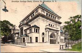 1908 Postcard - Brooklyn Savings Bank - Building View Brooklyn NY Clinton Street - £11.09 GBP