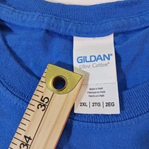 Gildan Ultra Cotton Grand Valley Kirkhof College Nursing Men's Blue T-Shirt 2XL image 4