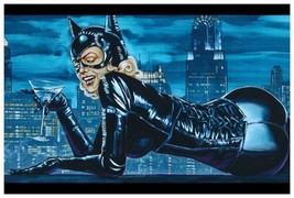 Cat on a Hot Tin Roof Sexy Cat Woman Fine Art Print Lowbrow Lithograph Mike Bell - £15.18 GBP