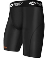 New SHOCK DOCTOR Core COMPRESSION SHORTS w/ Athletic Cup Pocket Boys Lar... - £21.01 GBP