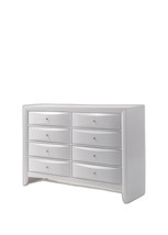 59" White Solid and Manufactured Wood Eight Drawer Double Dresser - $17,729.27 MXN