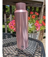 Starbucks Pink Rose Vacuum Insulated Water Bottle 20 oz Holiday 2020 - £14.90 GBP