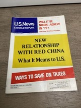 U.S. News &amp; World Report Magazine March 13 1972 New Relationship with Red China - $12.00