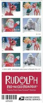Rudolph the Red-Nosed Reindeer Book of 20  -  Stamps Scott 4949b - $33.26