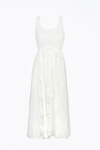 Adelyn Rae vivian lace cotton-voile midi dress in White - £54.18 GBP