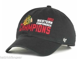 Chicago Blackhawks '47 Brand 2013 Conference Champions Adjustable Hockey Cap Hat - £13.59 GBP