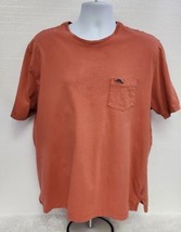 Tommy Bahama Relax Short Sleeve Pocket T-Shirt LARGE Orange 100% Pima Co... - $23.74