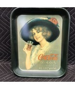 Vintage 10.5”x13” Coke Coca Cola 1912 Tray Victorian Girl with Hat 1970&#39;s - £5.41 GBP