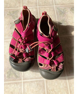 Keen Kids Newport H2 Waterproof Hiking Sandals Pink Youth Size 1 EUC - $26.93