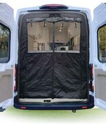 Magnetic Van Bug Screen For Ford Transit150 250 350 15-25 Rear Door Mosq... - $1,843.79 MXN