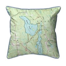 Betsy Drake Square Pond, ME Nautical Map Extra Large Zippered Indoor Out... - £63.11 GBP