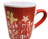 Christmas Royal Norfolk Baking Spirits Brights Wit Handle Coffee Mug 8 Inch - $14.21