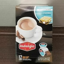 Indulgio S&#39;mores Hot Cocoa Single Serve Brew Cups 12 Count - £5.76 GBP