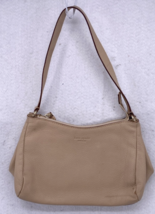 Kate Spade Beige Pebbled Leather Shoulder Handbag Purse - $22.76