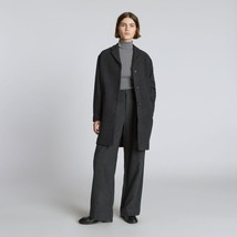 Everlane The Italian ReWool Cocoon Coat Pockets Button Front Gray M - £173.46 GBP