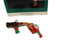 Hallmark Miniature Christmas Ornament 1993 Pour Some More Santa&#39;s Elfs C... - $177.01 MXN