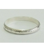Simple Bracelet Silver Sterling Bangle Cuff Carved Moroccan Bracelets Ha... - £24.92 GBP+