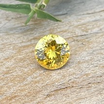 Natural Yellow Sapphire | Round Cut | 5.90 mm | Sapphire Rings | Engagem... - £460.07 GBP