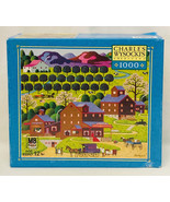 Charles Wysocki puzzle Plum Valley 1000 piece Milton Bradley blue box 2005 - €15,50 EUR