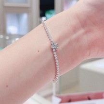 Valentine&#39;s Day Release 925 Sterling Silver Disney Minnie Mouse Tennis Bracelet - £20.41 GBP+