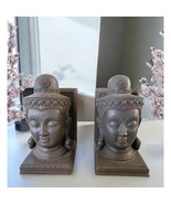 Decorative Bookends, Rustic Unique Buddha Head Statue Book Ends Stoppers... - £30.01 GBP