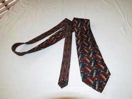 RARE Tommy Hilfiger Italian Silk neck tie necktie golf bag clubs Men&#39;s 2831 USA - £12.46 GBP