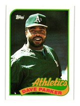 1989 Topps #475 Dave Parker Oakland Athletics - £3.14 GBP