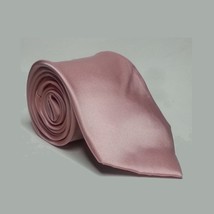 Nicole Miller New York Men Dress Silk Tie Pink 3.5&quot; wide 59&quot; long - £12.41 GBP