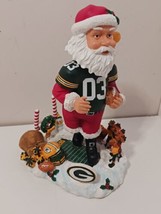 Green Bay Packers NFL Forever Collectibles Running Back Santa Bobblehead... - £31.15 GBP