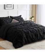 Cozylux Queen Comforter Set 7 Pieces Bed In A Bag Black Premium Comforte... - $902.04 MXN