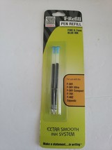 Zebra pen F-refill 0.7mm blue 2 pack - £9.48 GBP