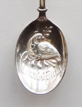 Collector souvenir spoon christmas 1985 mary jesus figural partridge repousse bowl   2  thumb200