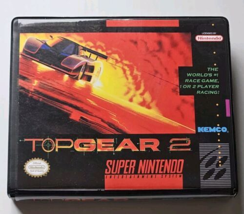 Top Gear 2 (Super Nintendo) SNES Box BEST Quality Available - $12.17