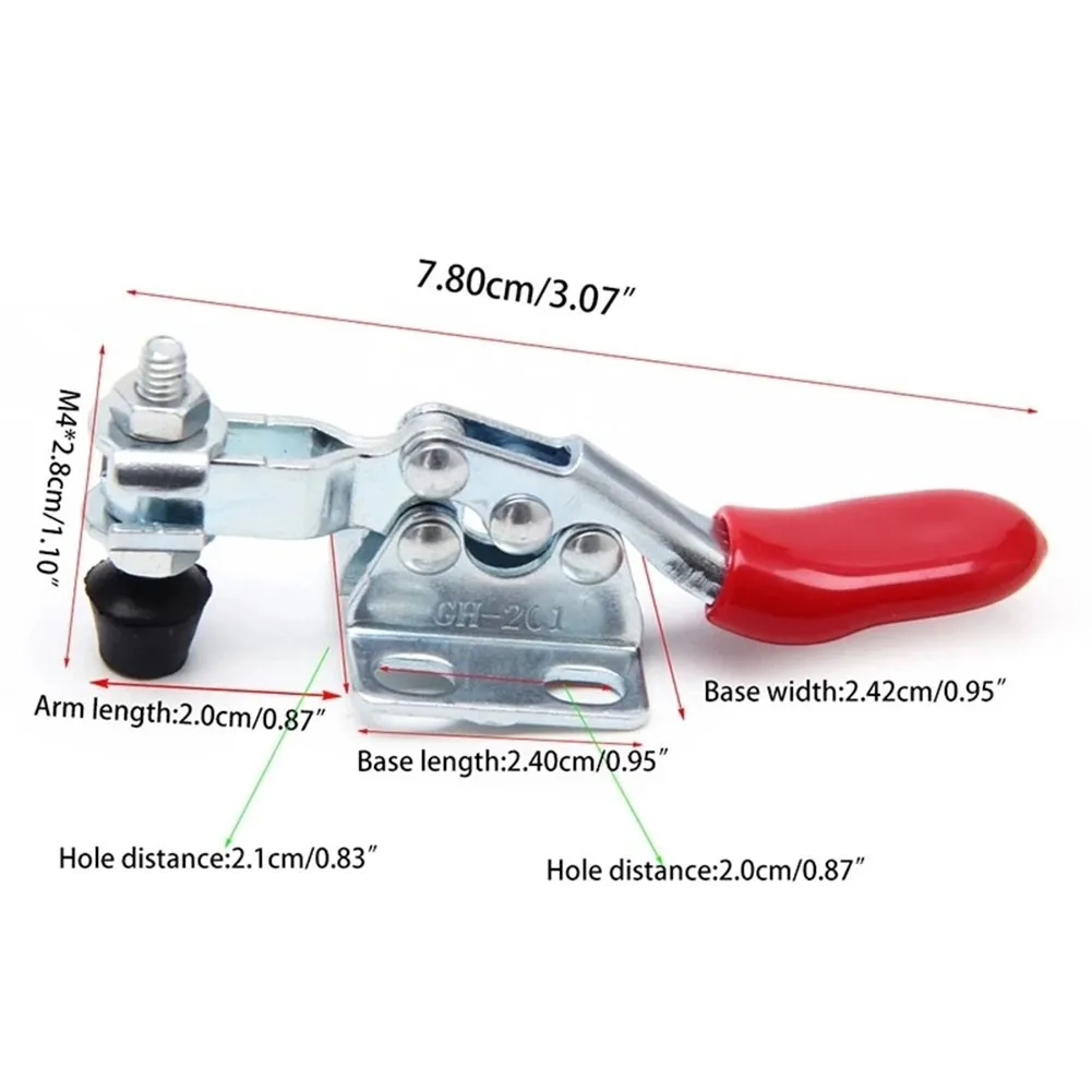 4Pcs Horizontal Toggle Clamp GH-201 Quick Release Clip 60Lbs Heavy Duty ... - $59.20