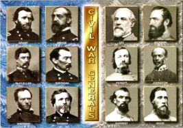 1861-1865 Civil War Generals Continental Postcard (CC) - £3.81 GBP