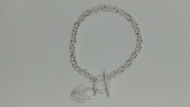 925 Sterling Silver Heart Bracelet - $35.95