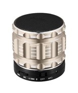 S28 MINI BLUETOOTH RECHARGEABLE WIRELESS STEREO SPEAKER AUX TF FM SILVER - $37.57 CAD