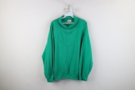 Vintage 90s Streetwear Womens 2XL XXL Faded Blank Turtleneck Sweatshirt ... - $34.60