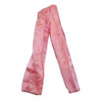 Vtg Barbie Clothing Pink Silk like elastic pull up long pants - $4.94